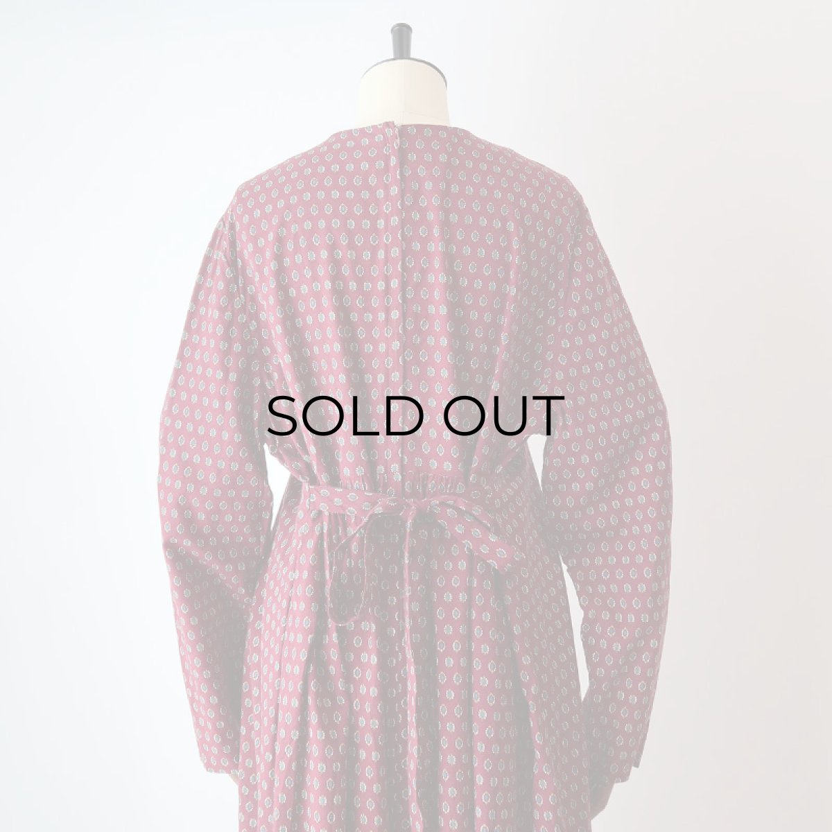 画像12: UNKNOWN BRAND RAYON ALL OVER PATTERN HANDMADE DRESS (12)