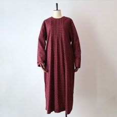 画像13: UNKNOWN BRAND RAYON ALL OVER PATTERN HANDMADE DRESS (13)