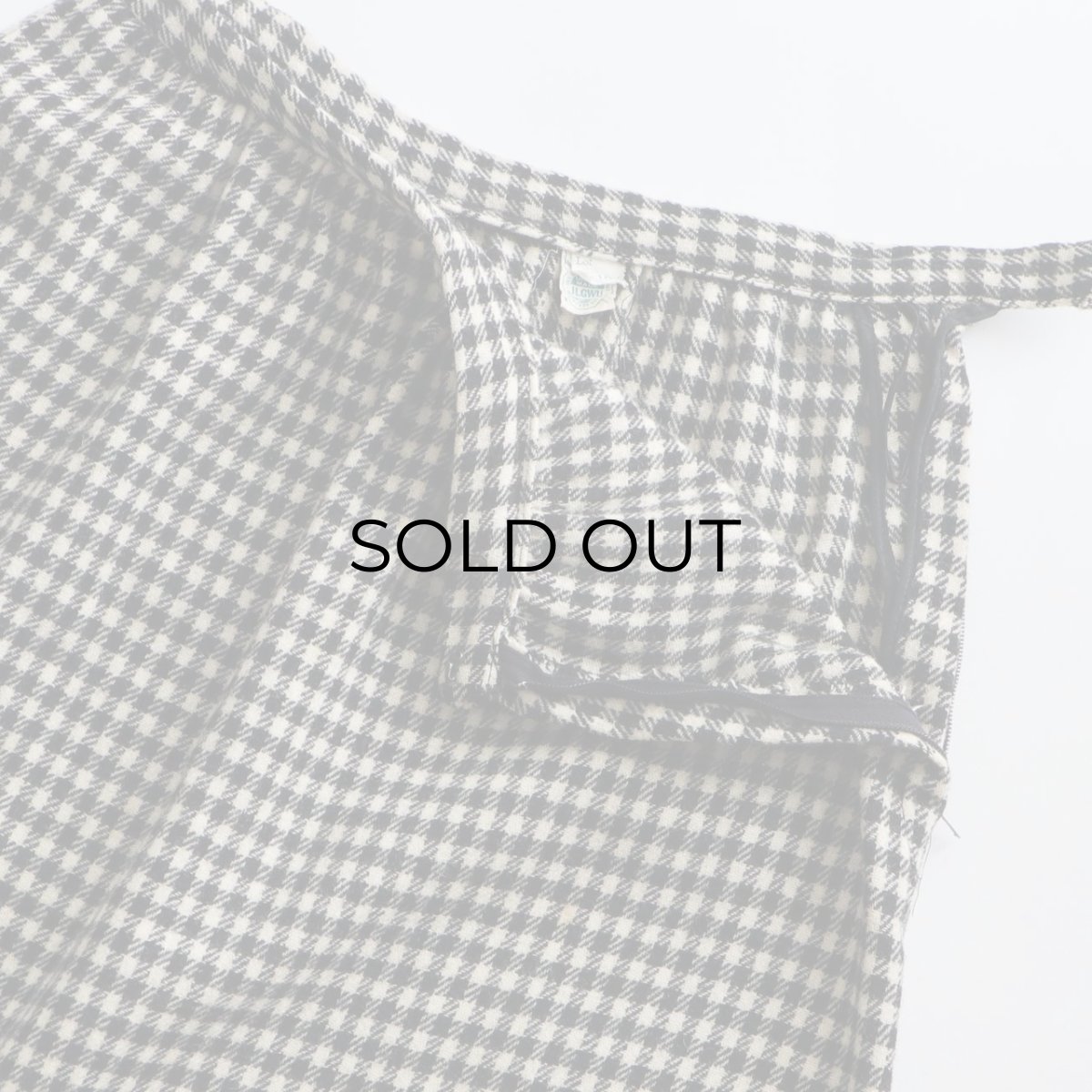 画像3: 〜70's UNKNOWN BRAND WOOL CHECK MAXI SKIRT (3)