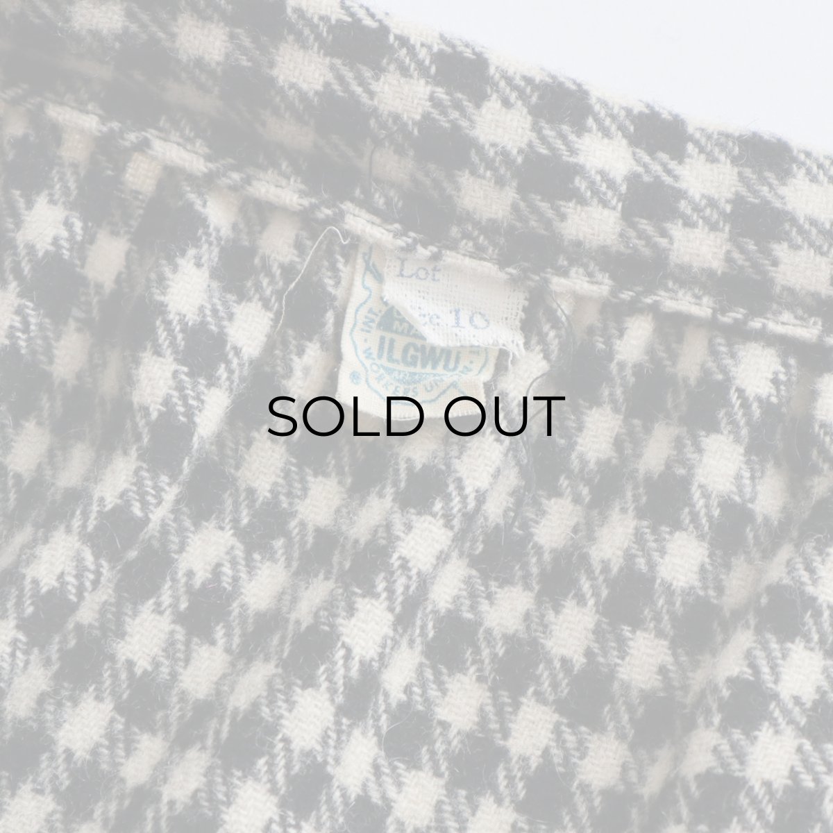 画像7: 〜70's UNKNOWN BRAND WOOL CHECK MAXI SKIRT (7)