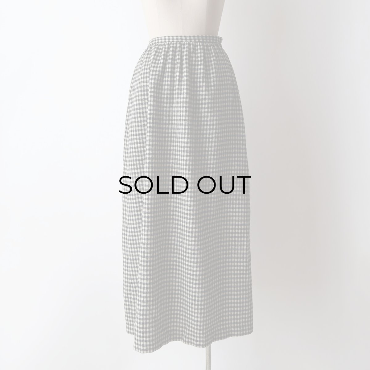 画像11: 〜70's UNKNOWN BRAND WOOL CHECK MAXI SKIRT (11)