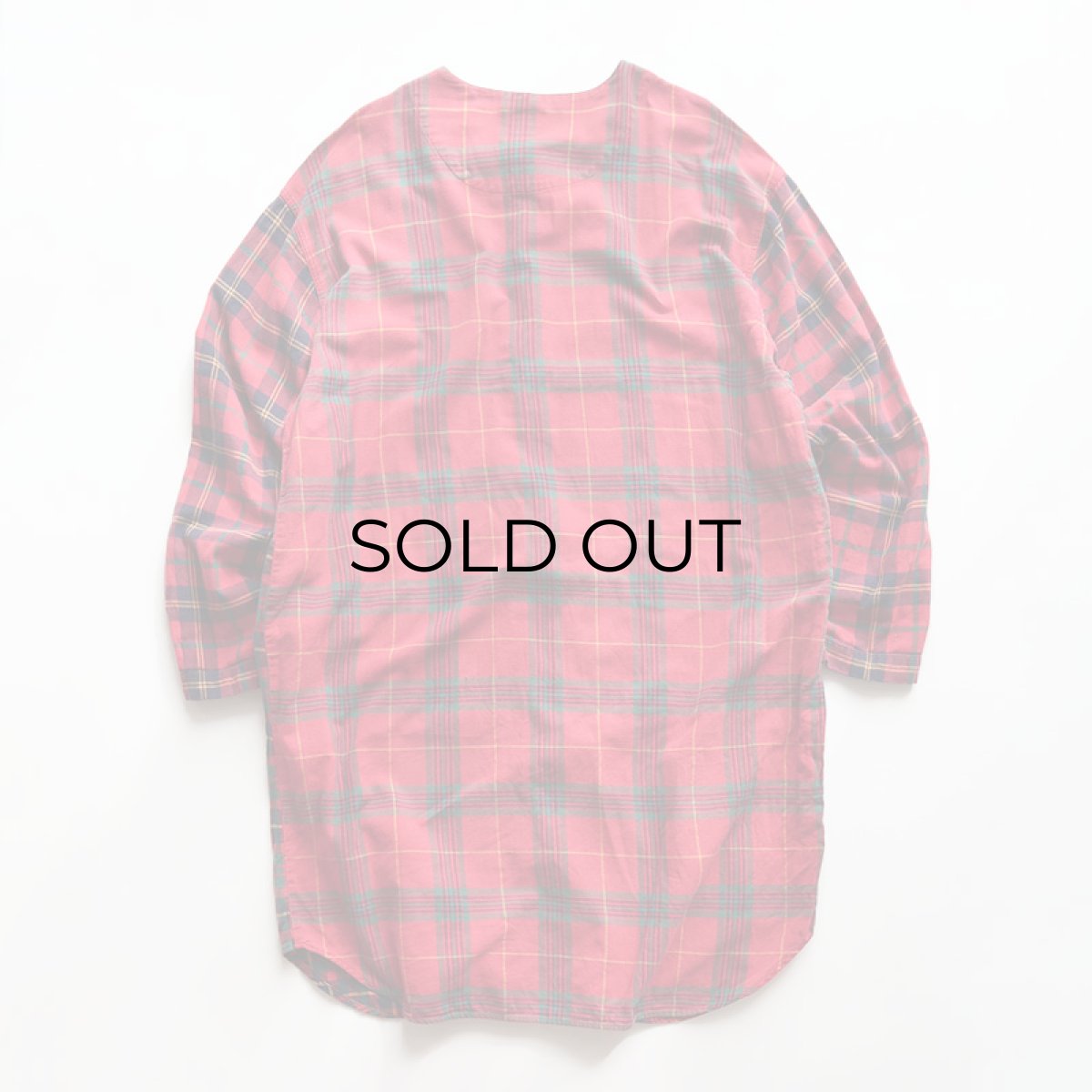 画像3: 90's GAP COTTON CHECK Lt. FLANNEL CRAZY-PATTERN SLEEPING DRESS (3)