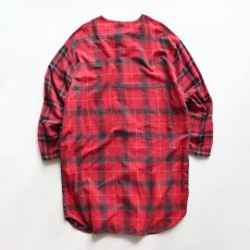 画像3: 90's GAP COTTON CHECK Lt. FLANNEL CRAZY-PATTERN SLEEPING DRESS (3)