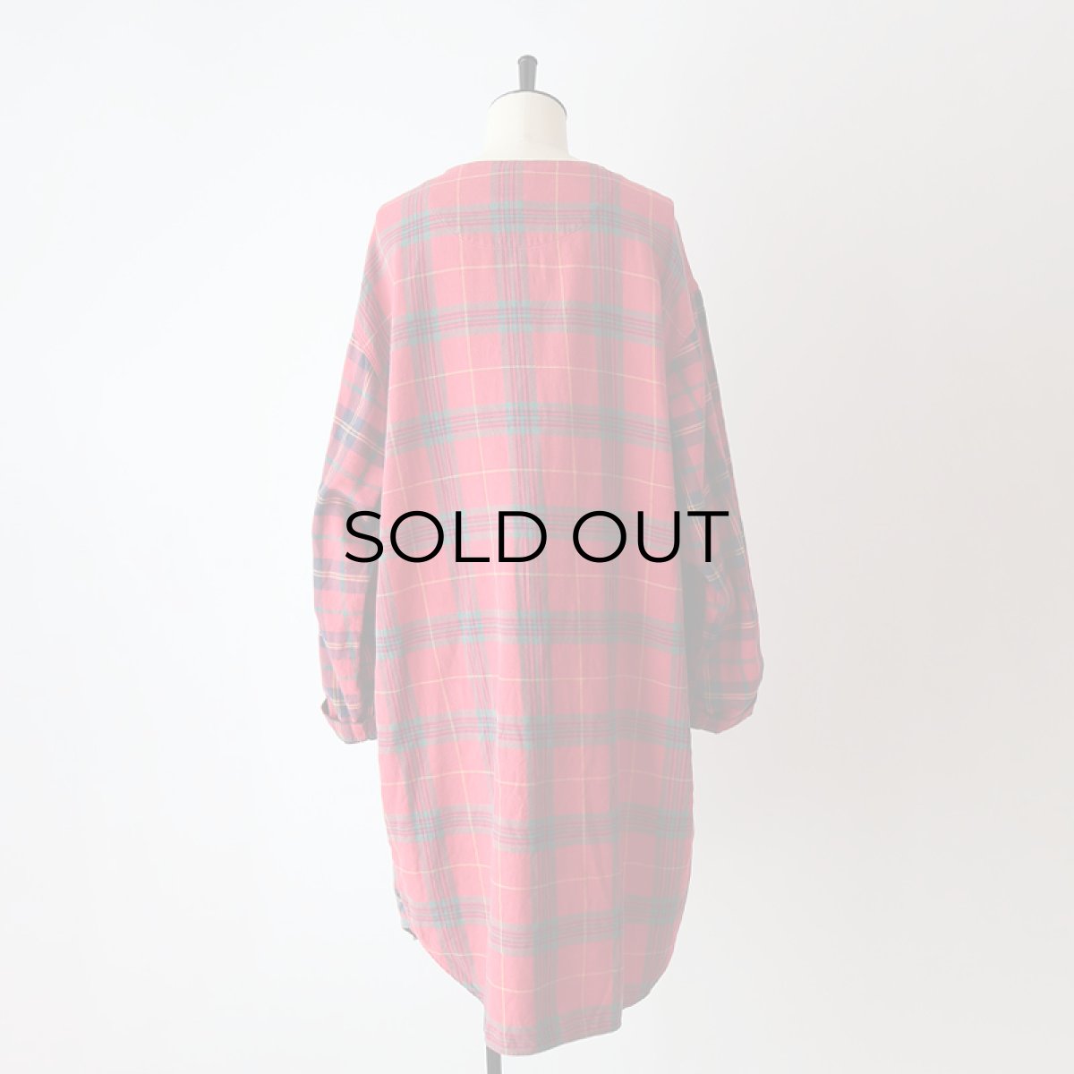 画像13: 90's GAP COTTON CHECK Lt. FLANNEL CRAZY-PATTERN SLEEPING DRESS (13)