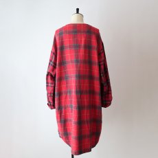 画像13: 90's GAP COTTON CHECK Lt. FLANNEL CRAZY-PATTERN SLEEPING DRESS (13)