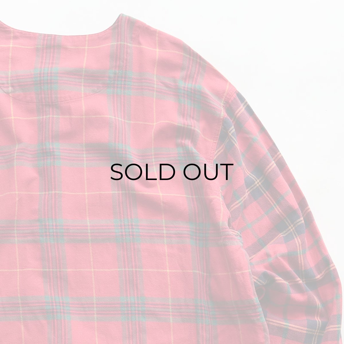 画像6: 90's GAP COTTON CHECK Lt. FLANNEL CRAZY-PATTERN SLEEPING DRESS (6)