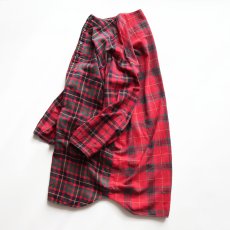 画像2: 90's GAP COTTON CHECK Lt. FLANNEL CRAZY-PATTERN SLEEPING DRESS (2)