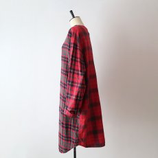 画像12: 90's GAP COTTON CHECK Lt. FLANNEL CRAZY-PATTERN SLEEPING DRESS (12)