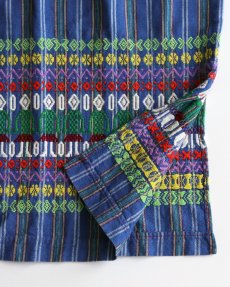 画像4: OLD UNKNOWN BRAND EMBROIDERED COTTON STRIPE DRESS (4)