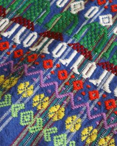 画像7: OLD UNKNOWN BRAND EMBROIDERED COTTON STRIPE DRESS (7)