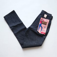 画像1: 60's BLUE BELL "MAVERICK" COTTON DENIM WOMEN'S SLIM CUT PANTS "DEADSTOCK" 【SIZE : W26 x L30.5 程度】 (1)