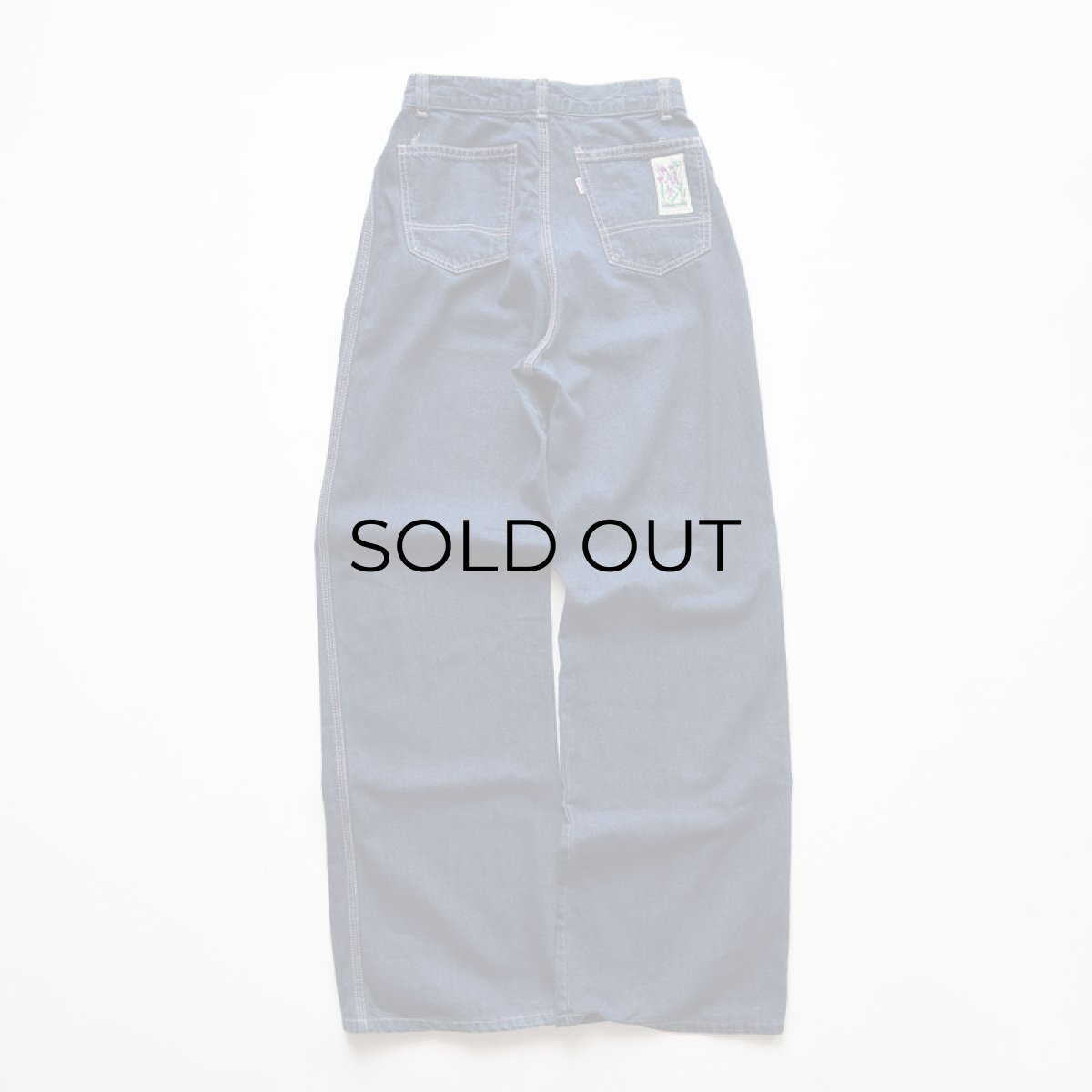 画像3: 70's LEVI'S COTTON Lt.Oz. DENIM WIDE FLARE PANTS (3)