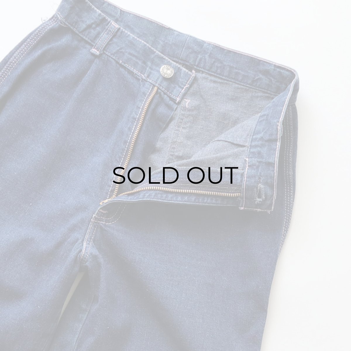 画像5: 70's LEVI'S COTTON Lt.Oz. DENIM WIDE FLARE PANTS (5)