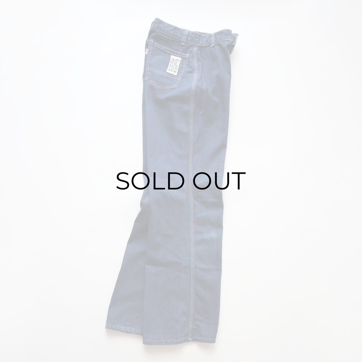 画像2: 70's LEVI'S COTTON Lt.Oz. DENIM WIDE FLARE PANTS (2)