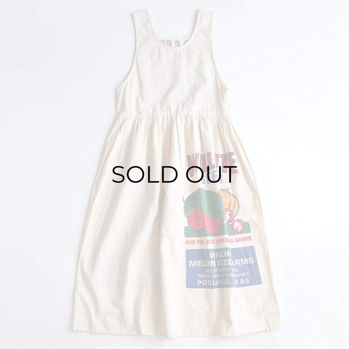 画像2: OLD SACKS ROUTE 1 COTTON FEED SACK DRESS (2)