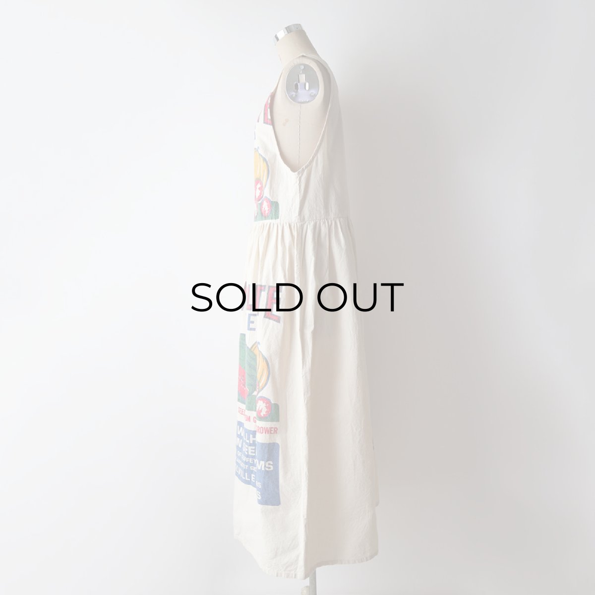 画像10: OLD SACKS ROUTE 1 COTTON FEED SACK DRESS (10)