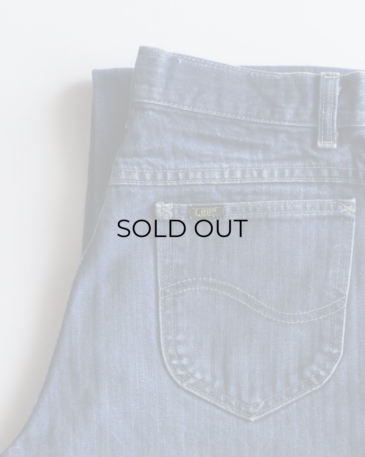 画像12: 80's Lee 200 COTTON HERRINGBONE DENIM STRAIGHT PANTS "MADE IN USA" 【SIZE : W29 x L31.5 程度】 (12)