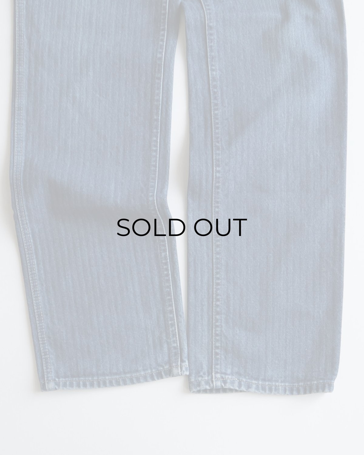 画像4: 80's Lee 200 COTTON HERRINGBONE DENIM STRAIGHT PANTS "MADE IN USA" 【SIZE : W29 x L31.5 程度】 (4)