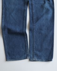 画像4: 80's Lee 200 COTTON HERRINGBONE DENIM STRAIGHT PANTS "MADE IN USA" 【SIZE : W29 x L31.5 程度】 (4)