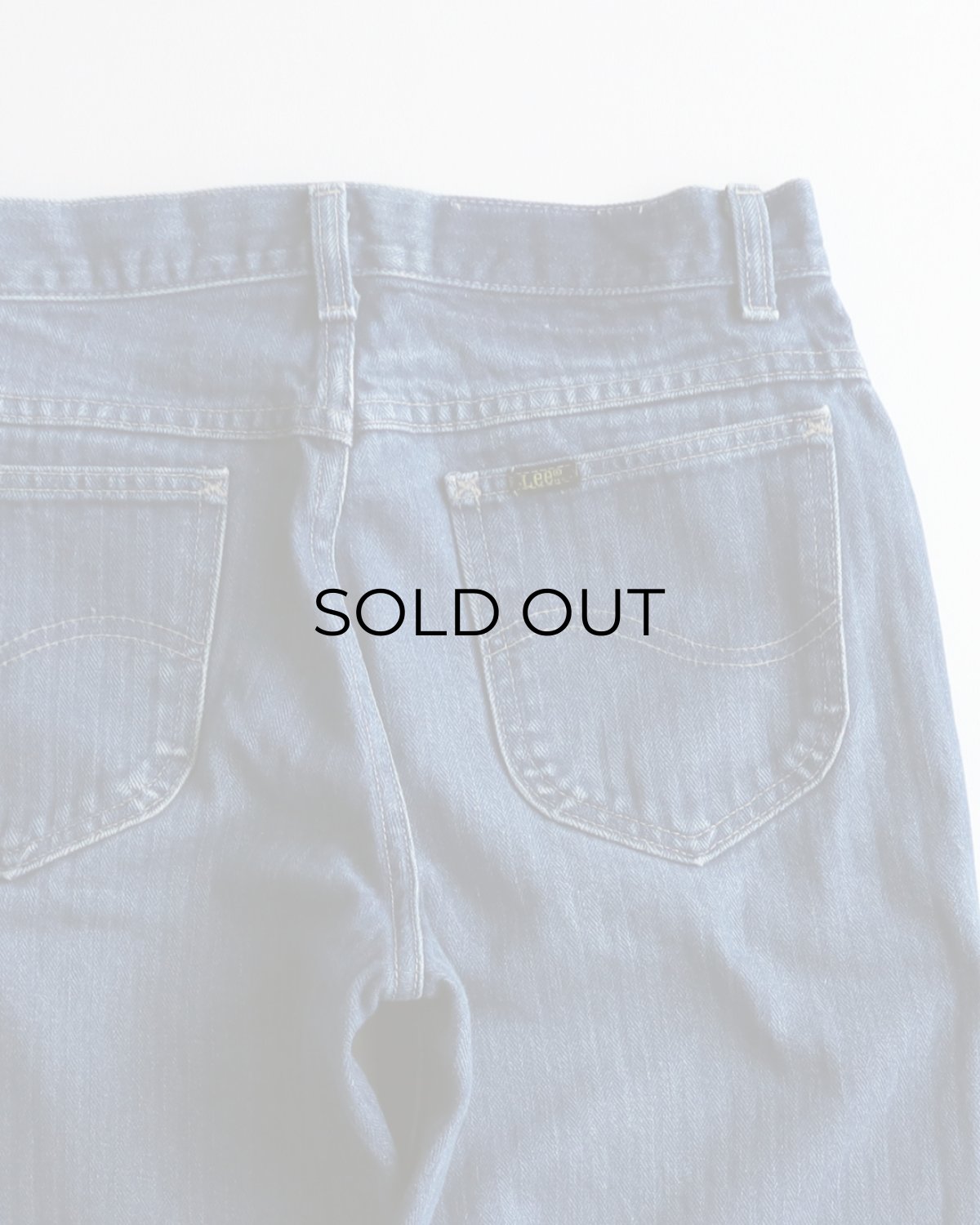 画像5: 80's Lee 200 COTTON HERRINGBONE DENIM STRAIGHT PANTS "MADE IN USA" 【SIZE : W29 x L31.5 程度】 (5)