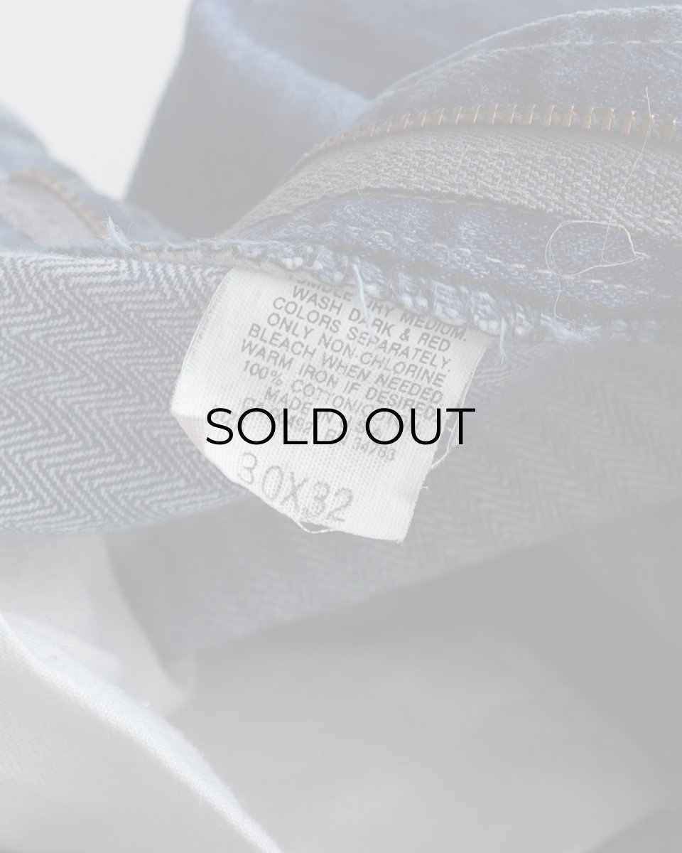 画像8: 80's Lee 200 COTTON HERRINGBONE DENIM STRAIGHT PANTS "MADE IN USA" 【SIZE : W29 x L31.5 程度】 (8)