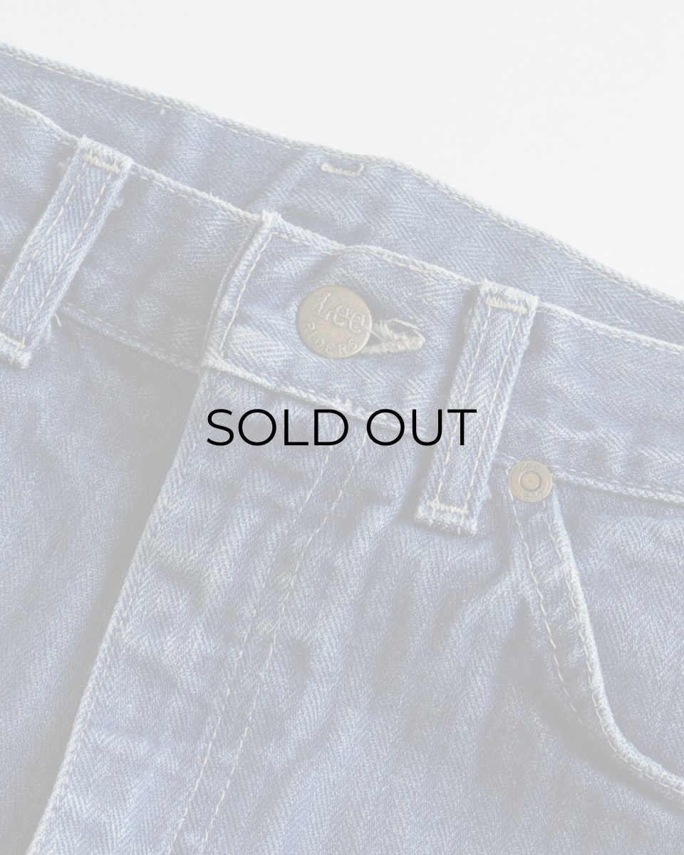 画像6: 80's Lee 200 COTTON HERRINGBONE DENIM STRAIGHT PANTS "MADE IN USA" 【SIZE : W29 x L31.5 程度】 (6)