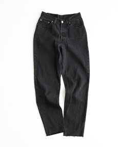 画像2: LEVI'S 13501 BLACK DENIM WOMEN'S PANTS "made in USA" 【W27 x L29.5 程度】 (2)