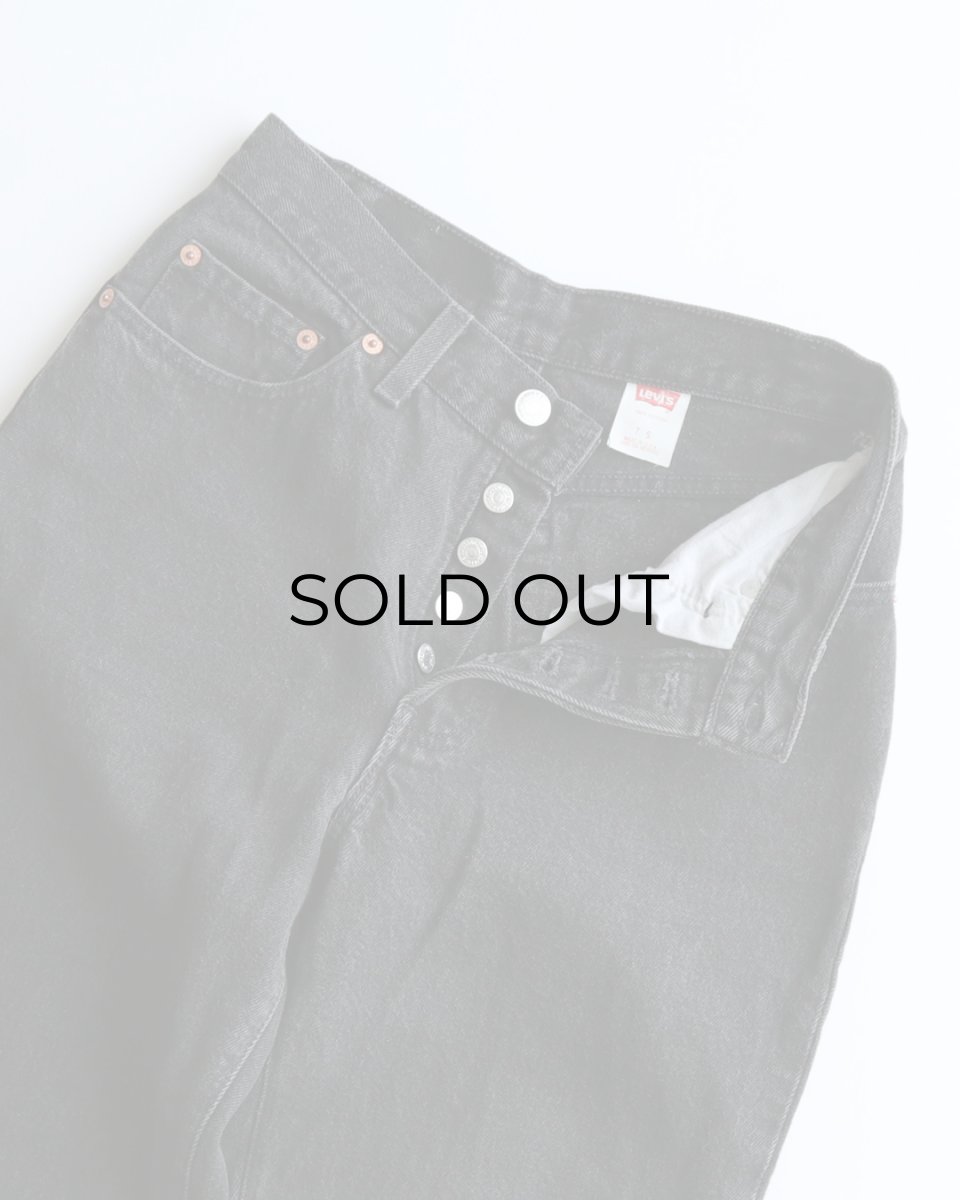 画像4: LEVI'S 13501 BLACK DENIM WOMEN'S PANTS "made in USA" 【W27 x L29.5 程度】 (4)