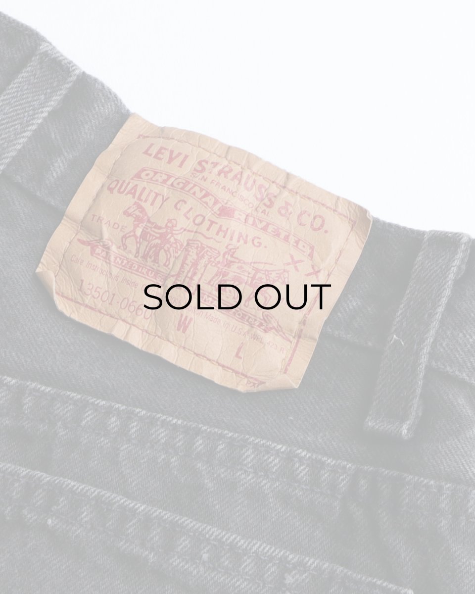 画像7: LEVI'S 13501 BLACK DENIM WOMEN'S PANTS "made in USA" 【W27 x L29.5 程度】 (7)