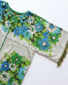 画像6: 〜70's Penney's "Fashion Manor" COTTON PILE ALL OVER PATTERN DRESS (6)