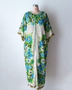 画像12: 〜70's Penney's "Fashion Manor" COTTON PILE ALL OVER PATTERN DRESS (12)
