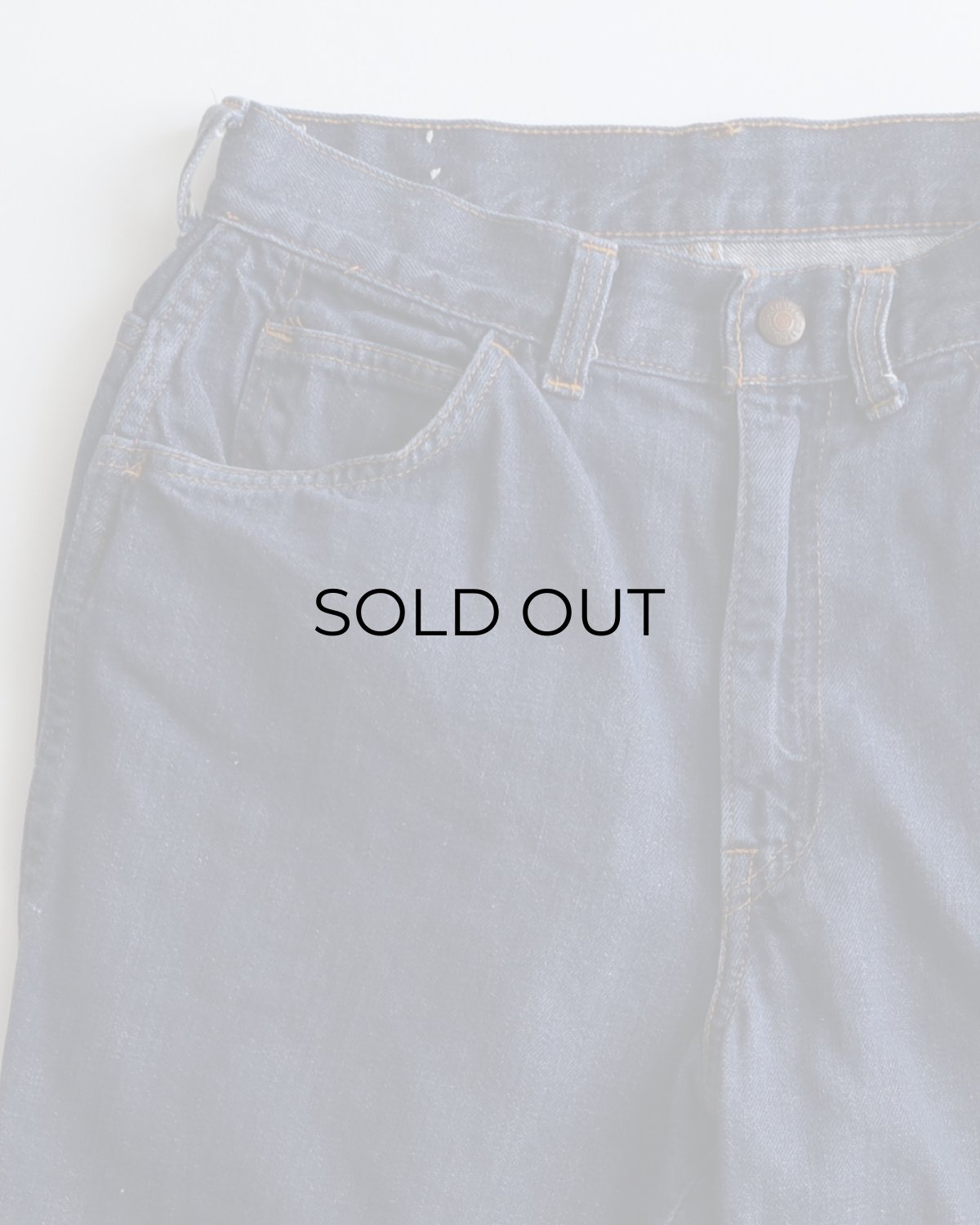 画像3: 〜70's LEVI'S "Levi's for Gals" COTTON DENIM FLARE PANTS "BIG E"　【W27 x L29 程度】 (3)