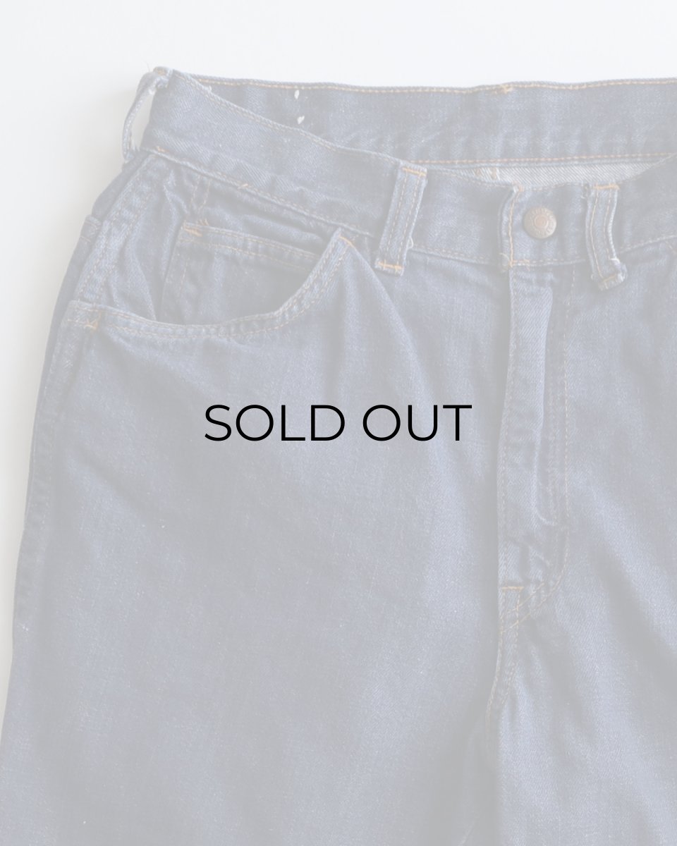 画像3: 〜70's LEVI'S "Levi's for Gals" COTTON DENIM FLARE PANTS "BIG E"　【W27 x L29 程度】 (3)