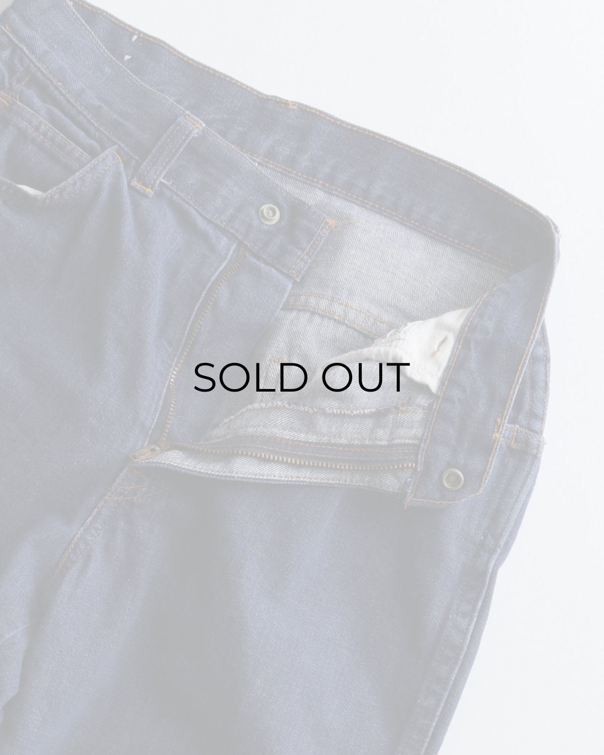 画像4: 〜70's LEVI'S "Levi's for Gals" COTTON DENIM FLARE PANTS "BIG E"　【W27 x L29 程度】 (4)