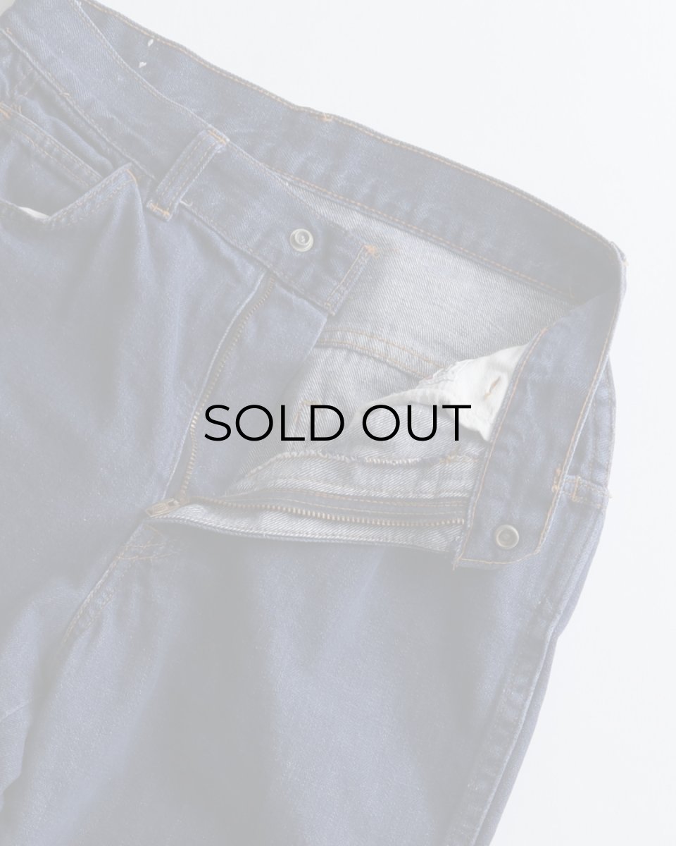 画像4: 〜70's LEVI'S "Levi's for Gals" COTTON DENIM FLARE PANTS "BIG E"　【W27 x L29 程度】 (4)