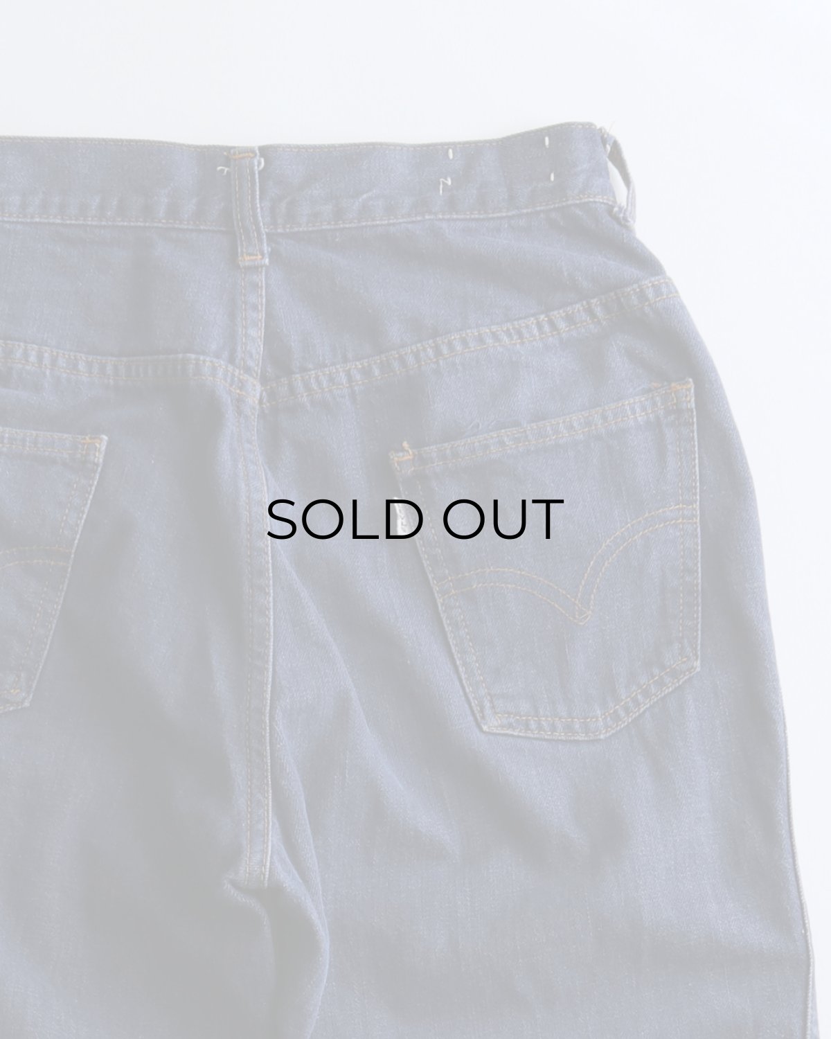 画像6: 〜70's LEVI'S "Levi's for Gals" COTTON DENIM FLARE PANTS "BIG E"　【W27 x L29 程度】 (6)