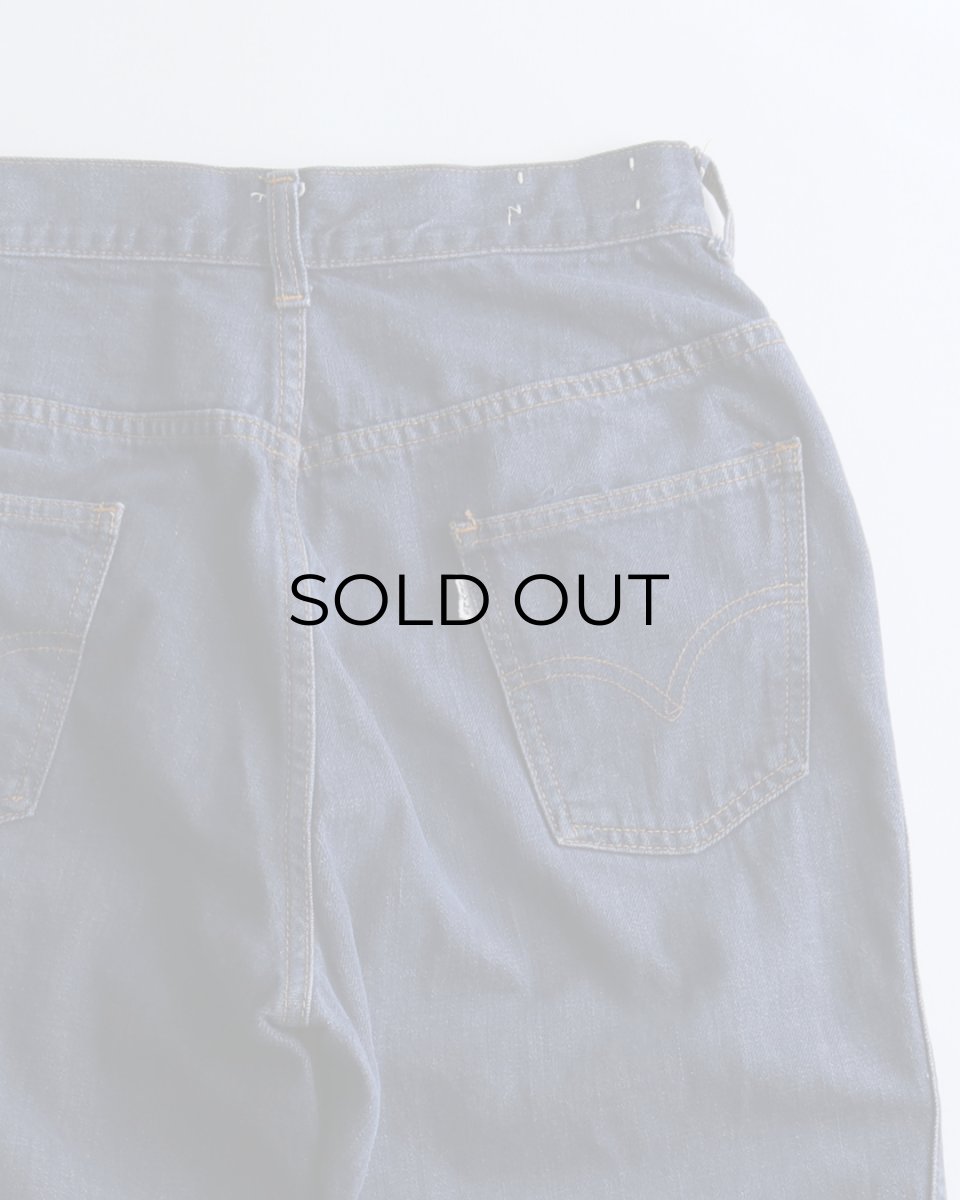 画像6: 〜70's LEVI'S "Levi's for Gals" COTTON DENIM FLARE PANTS "BIG E"　【W27 x L29 程度】 (6)