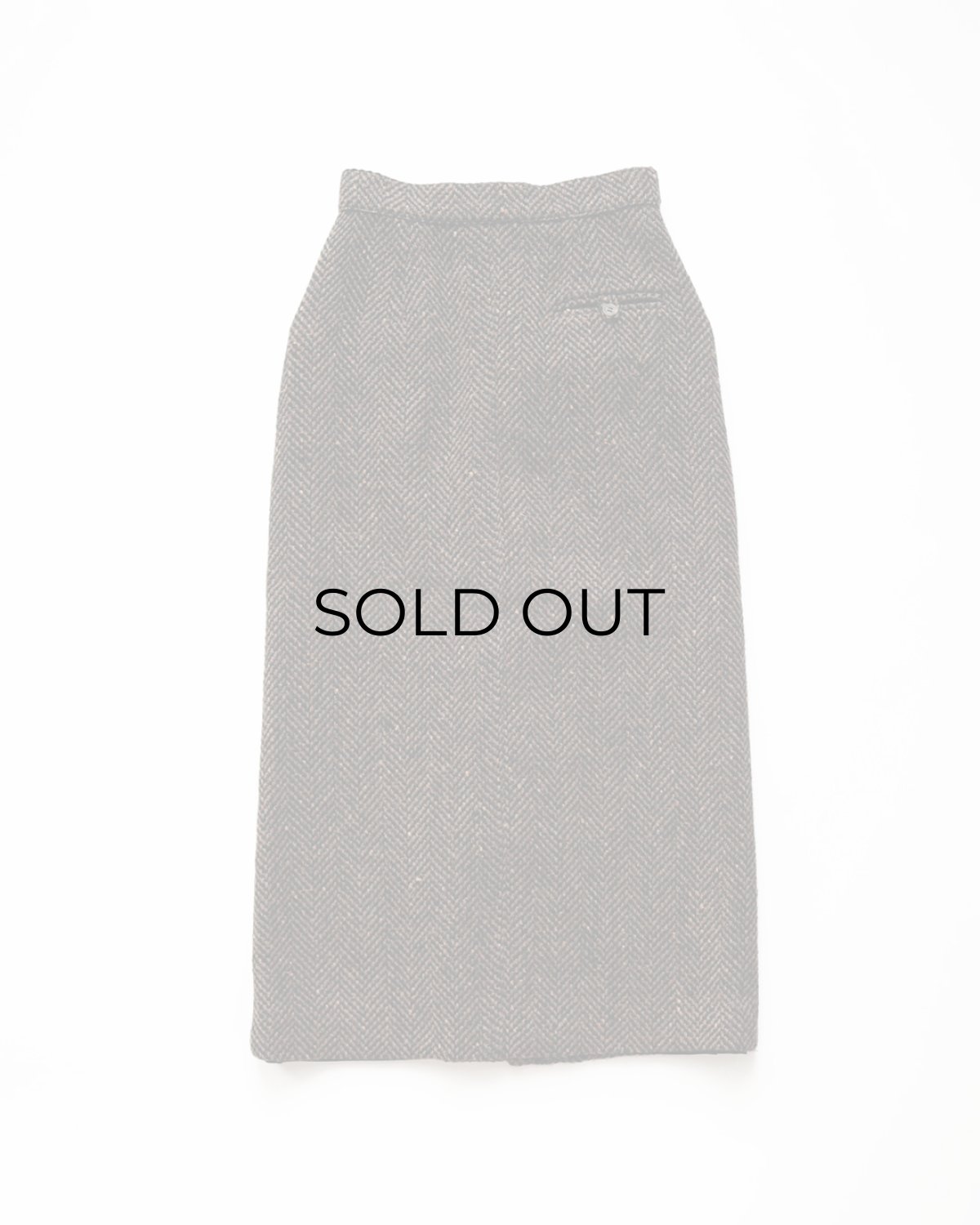 画像3: OLD PAUL COSTELLOE WOOL "DONEGAL TWEED" MIMOLLET SKIRT "MADE IN IRELAND" (3)