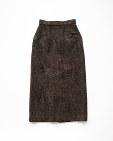 画像3: OLD PAUL COSTELLOE WOOL "DONEGAL TWEED" MIMOLLET SKIRT "MADE IN IRELAND" (3)