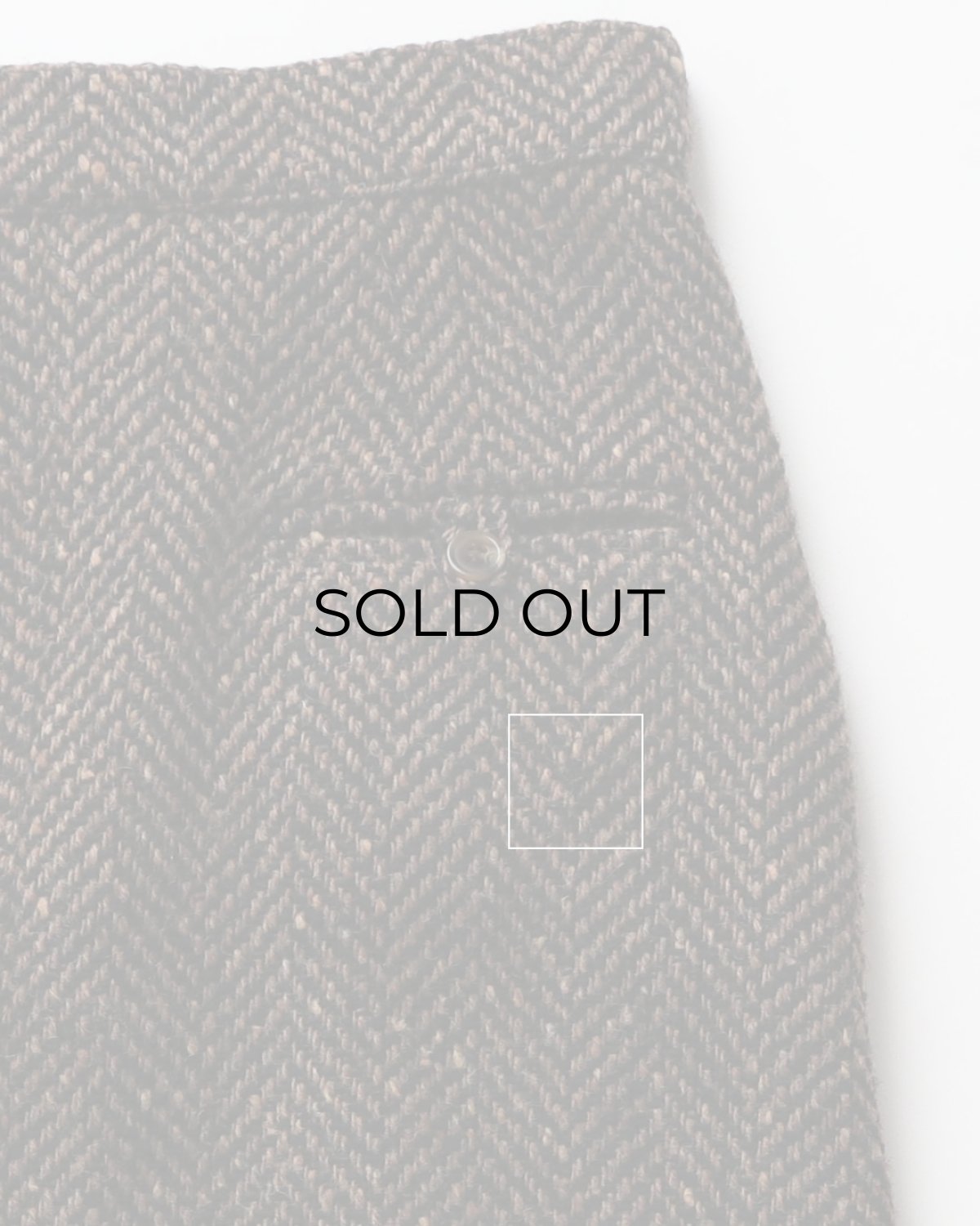 画像9: OLD PAUL COSTELLOE WOOL "DONEGAL TWEED" MIMOLLET SKIRT "MADE IN IRELAND" (9)