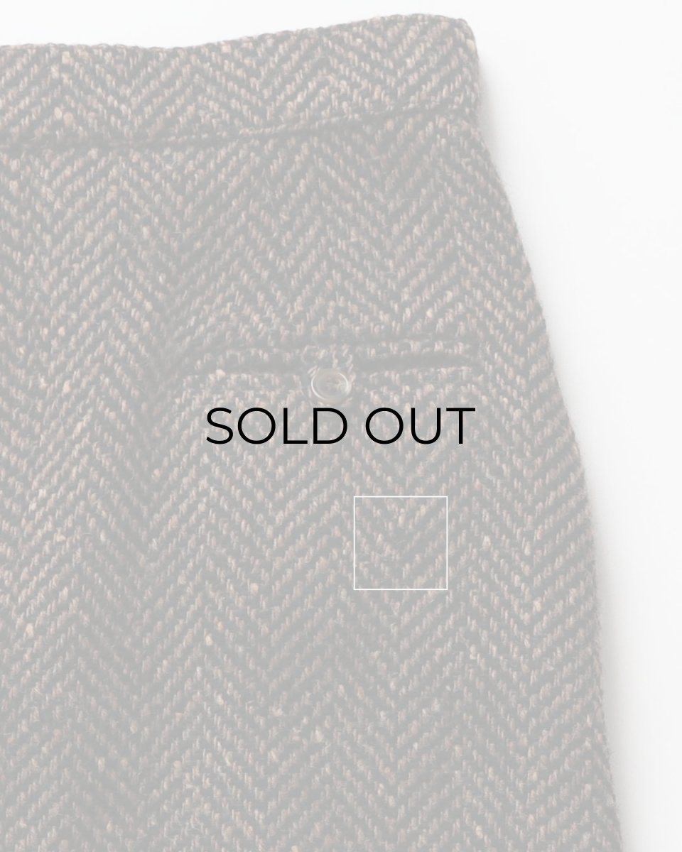 画像9: OLD PAUL COSTELLOE WOOL "DONEGAL TWEED" MIMOLLET SKIRT "MADE IN IRELAND" (9)