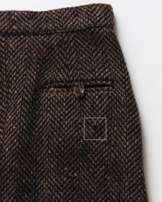 画像9: OLD PAUL COSTELLOE WOOL "DONEGAL TWEED" MIMOLLET SKIRT "MADE IN IRELAND" (9)