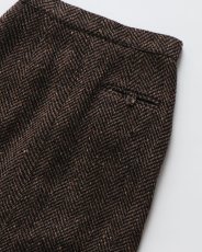 画像5: OLD PAUL COSTELLOE WOOL "DONEGAL TWEED" MIMOLLET SKIRT "MADE IN IRELAND" (5)