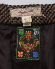 画像6: OLD PAUL COSTELLOE WOOL "DONEGAL TWEED" MIMOLLET SKIRT "MADE IN IRELAND" (6)