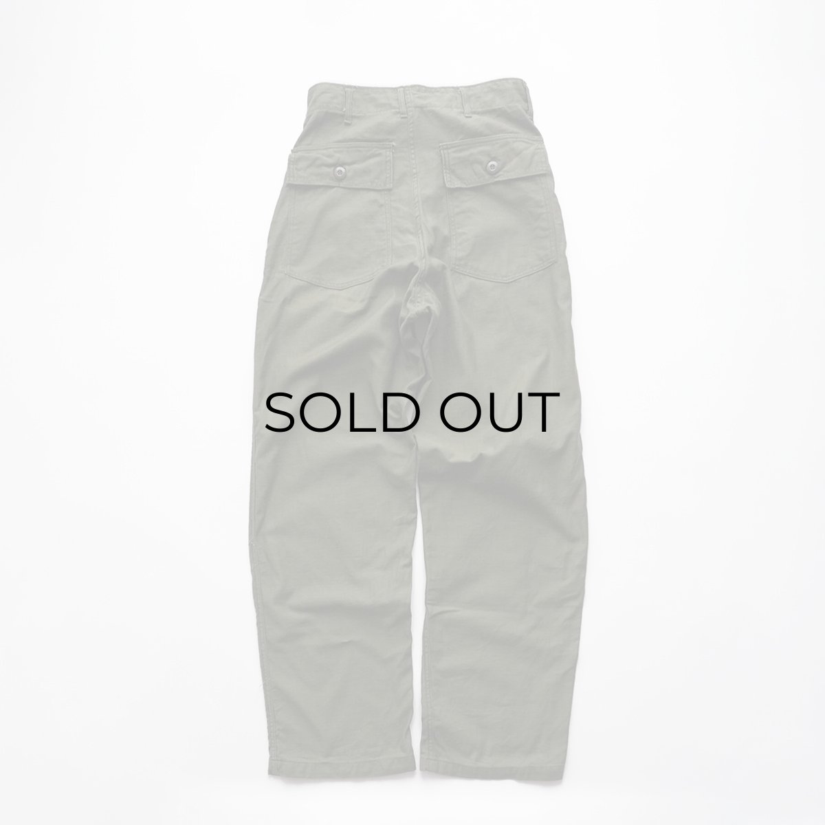 画像3: 60's US ARMY COTTON SATEEN UTILITY BAKER PANTS 【SIZE W30 x L31 程度】 (3)