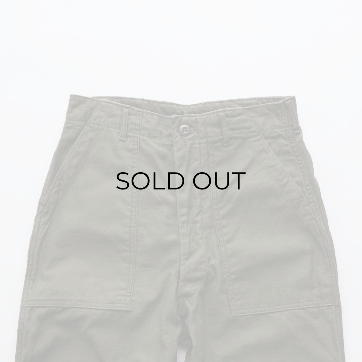 画像4: 60's US ARMY COTTON SATEEN UTILITY BAKER PANTS 【SIZE W30 x L31 程度】 (4)