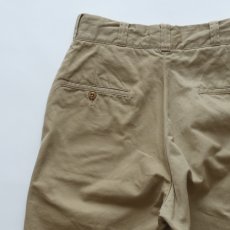 画像6: 60's US MILITARY COTTON TWILL KHAKI TROUSERS【W28 x L26 程度】 (6)