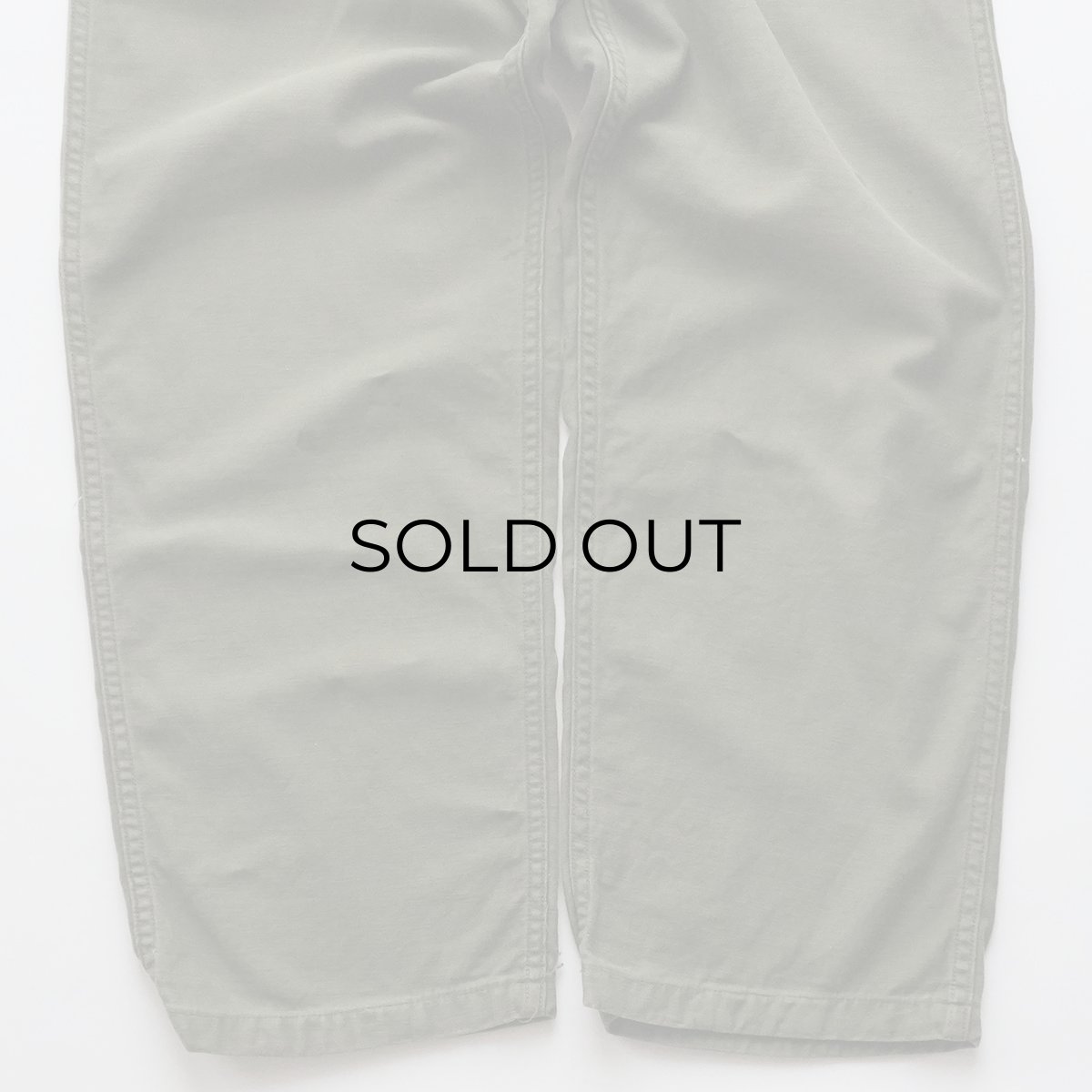 画像6: 60's US ARMY COTTON SATEEN UTILITY BAKER PANTS with PATCH【SIZE W28 x L27 程度】 (6)