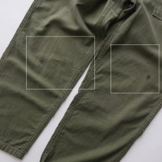 画像13: 60's US ARMY COTTON SATEEN UTILITY BAKER PANTS with PATCH【SIZE W28 x L27 程度】 (13)