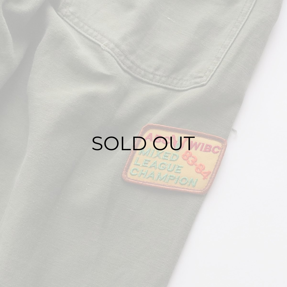 画像9: 60's US ARMY COTTON SATEEN UTILITY BAKER PANTS with PATCH【SIZE W28 x L27 程度】 (9)